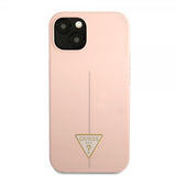 Guess iPhone 13 Mini Deksel Metal Triangle Rosa