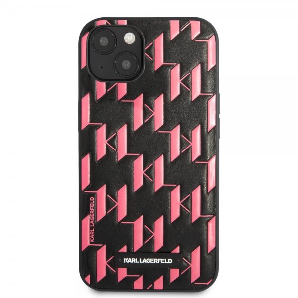 Karl Lagerfeld iPhone 13 Mini Deksel Monogram Pattern Rosa