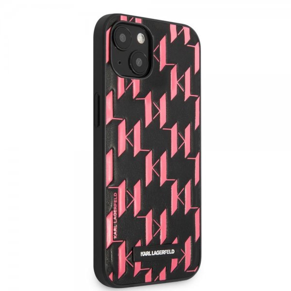 Karl Lagerfeld iPhone 13 Mini Deksel Monogram Pattern Rosa