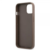Guess iPhone 13 Mini Deksel Printed Stripe Bottom Brun
