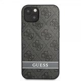 Guess iPhone 13 Mini Deksel Printed Stripe Bottom Grå