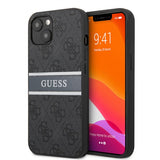 Guess iPhone 13 Mini Deksel Printed Stripe Grå