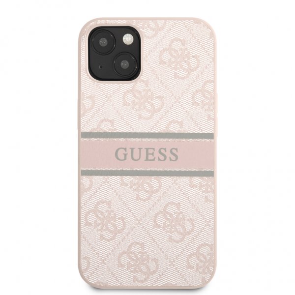 Guess iPhone 13 Mini Deksel Printed Stripe Rosa