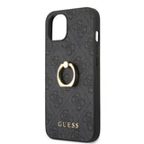 Guess iPhone 13 Mini Deksel Ring Stand Grå