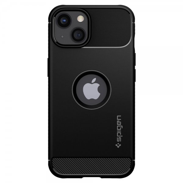 Spigen iPhone 13 Mini Deksel Rugged Armor Matte Black