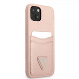 Guess iPhone 13 Mini Deksel Saffiano Double Cardslot Rosa