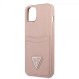 Guess iPhone 13 Mini Deksel Saffiano Double Cardslot Rosa