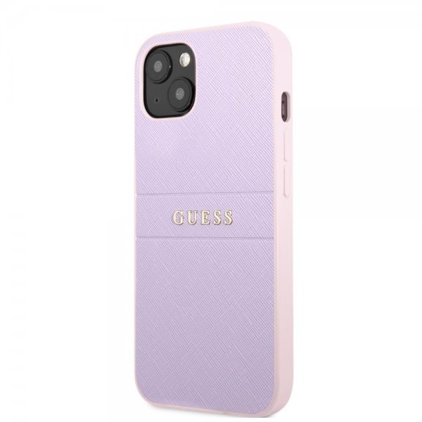 Guess iPhone 13 Mini Deksel Saffiano Metal Logo Lilla