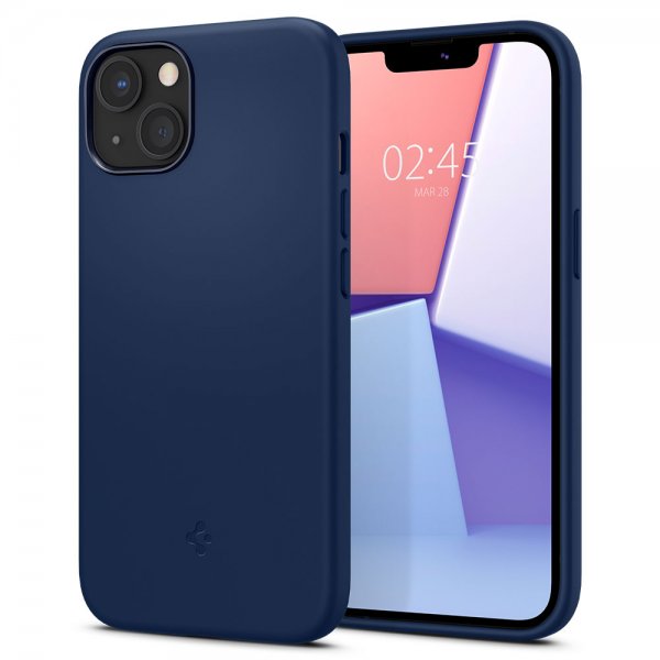 Spigen iPhone 13 Mini Deksel Silicone Fit Navy Blue