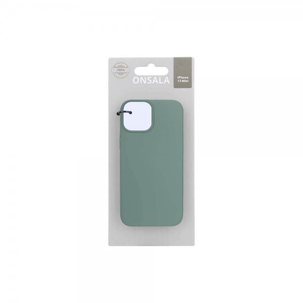 Onsala iPhone 13 Mini Deksel Silikon Pine Green