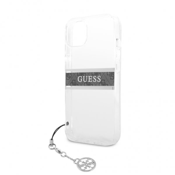 Guess iPhone 13 Mini Deksel Stripe Charm Grå