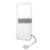 Guess iPhone 13 Mini Deksel Stripe Charm Grå