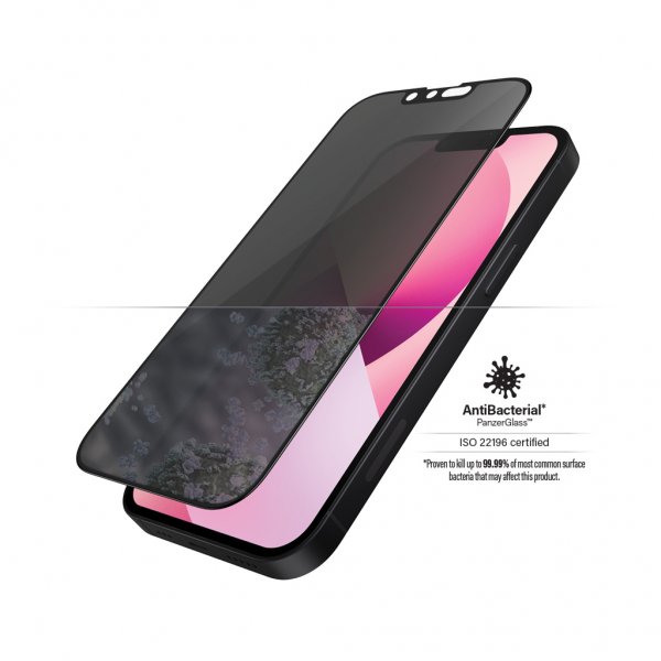 PanzerGlass iPhone 13 Mini Skjermbeskytter Edge-to-Edge Case Friendly Privacy