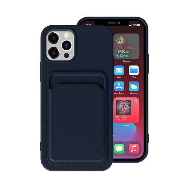 iPhone 13 Deksel Kortholder Blå