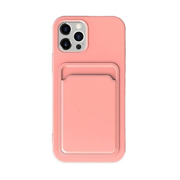 iPhone 13 Deksel Kortholder Rosa