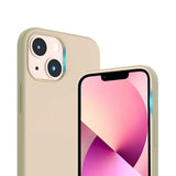Rvelon iPhone 13 Deksel Silikon Beige