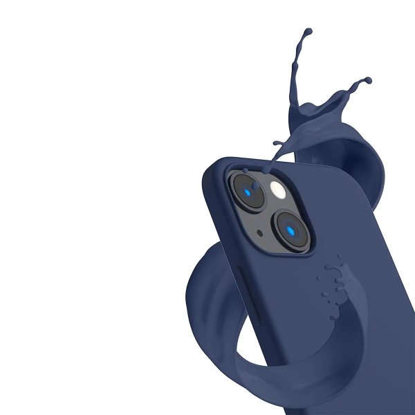Rvelon iPhone 13 Deksel Silikon Blå