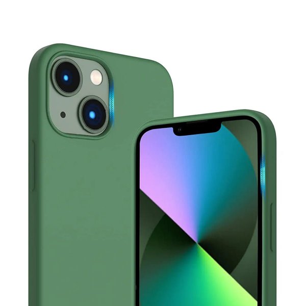 Rvelon iPhone 13 Deksel Silikon Grønn