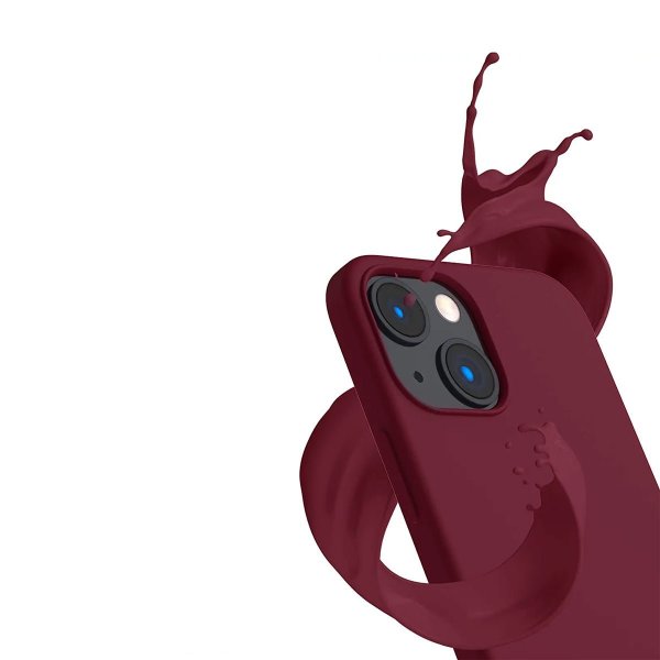 Rvelon iPhone 13 Deksel Silikon Lilla