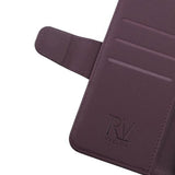 Rvelon iPhone 13 Etui Utbrettbar Kortlomme Lilla