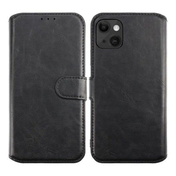Rvelon iPhone 13 Etui Detachable Wallet Case Svart