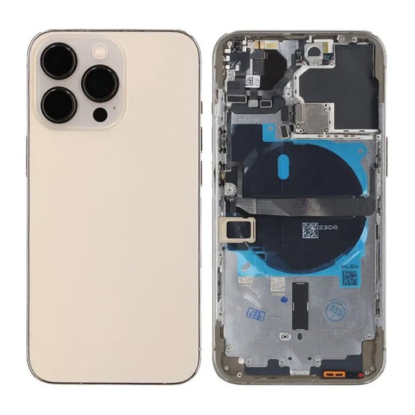 iPhone 13 Pro Bakside med Komplett Ramme OEM - Gull