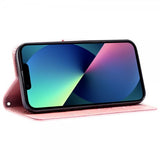 iPhone 13 Pro Etui Blomstermønster Rosa