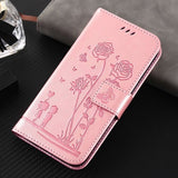 iPhone 13 Pro Etui Blomstermønster Rosa