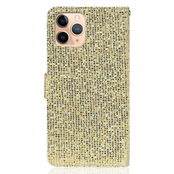 iPhone 13 Pro Etui Glitter Stripe Gull