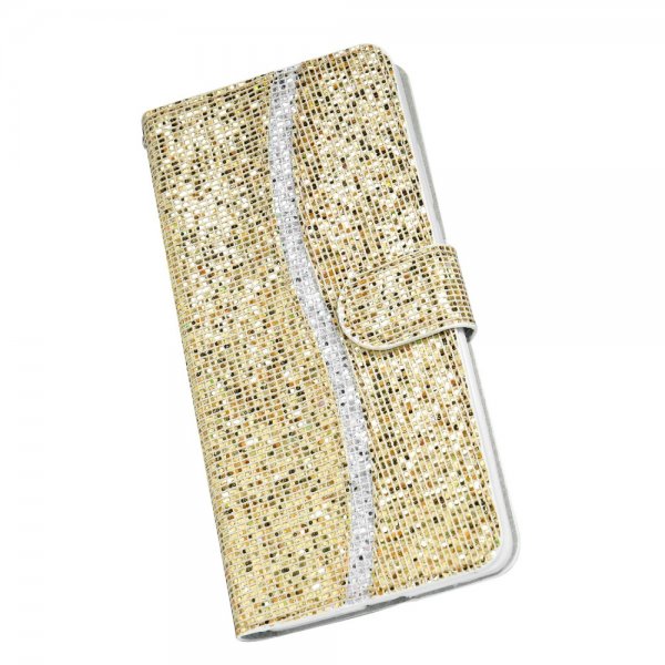iPhone 13 Pro Etui Glitter Stripe Gull