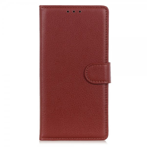 Nordic Covers iPhone 13 Pro Etui Litchi Brun
