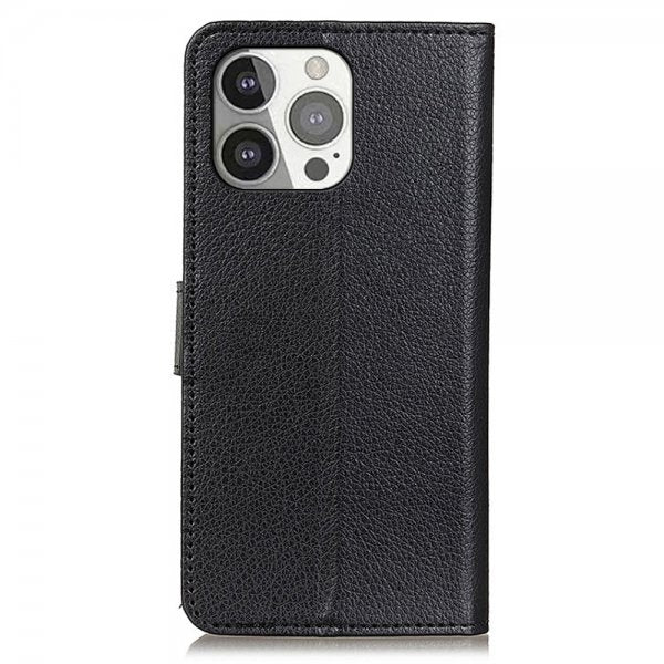 Nordic Covers iPhone 13 Pro Etui Litchi Raven Black