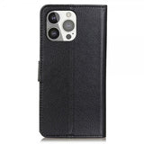 Nordic Covers iPhone 13 Pro Etui Litchi Raven Black
