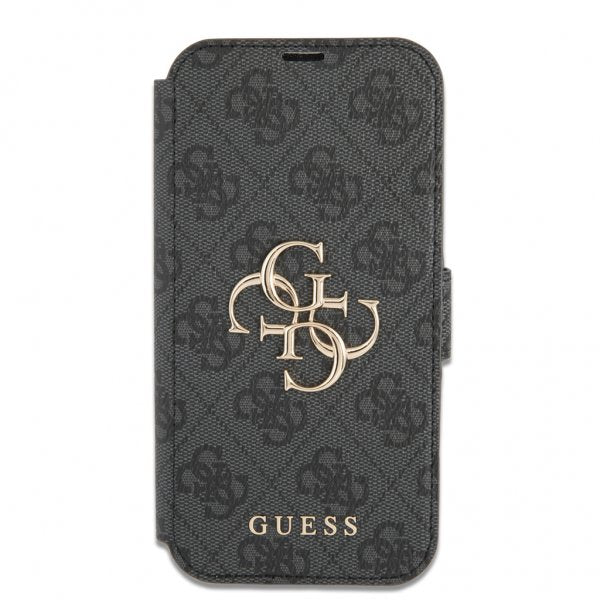 Guess iPhone 13 Pro Etui Metal Logo Grå