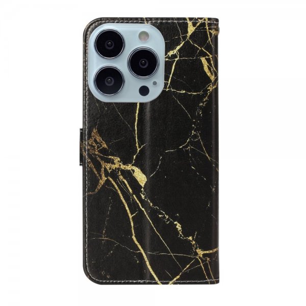 iPhone 13 Pro Etui Motiv Marmor Gull