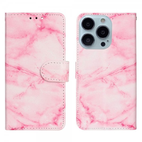 iPhone 13 Pro Etui Motiv Rosa  Marmor