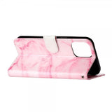 iPhone 13 Pro Etui Motiv Rosa  Marmor