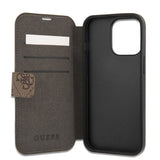 Guess iPhone 13 Pro Etui Printed Stripe Brun