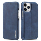Lc.Imeeke iPhone 13 Pro Etui Retro Blå