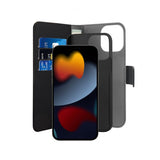 Puro iPhone 13 Pro Etui Wallet Detachable 2 in 1 Svart