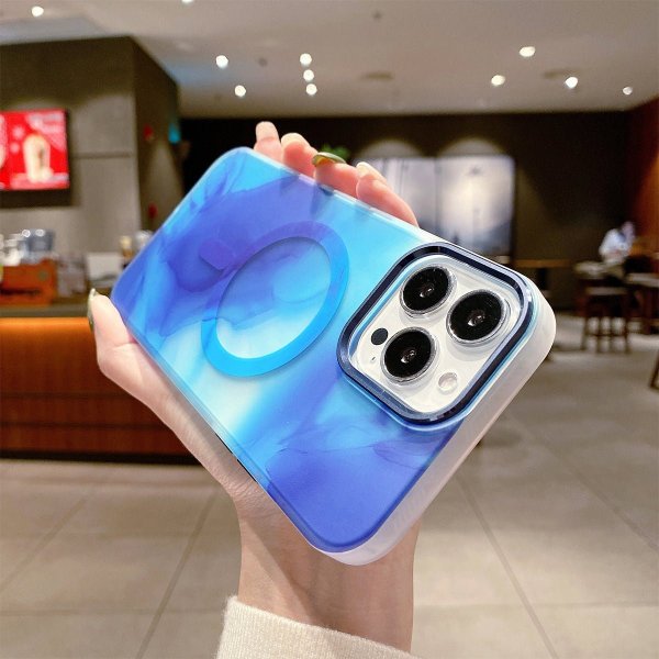 iPhone 13 Pro Deksel Mønster Blå