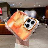 iPhone 13 Pro Deksel Mønster Oransje