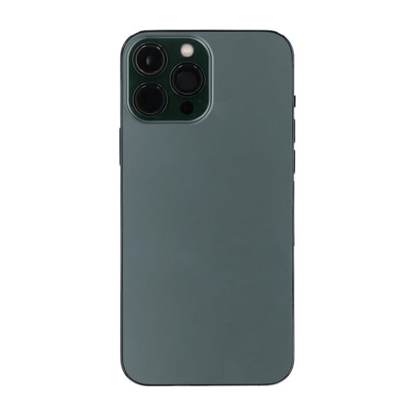 iPhone 13 Pro Max bakside med komplett ramme OEM - grønn