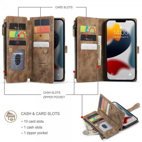 CaseMe iPhone 13 Pro Max Etui C30 Series Brun
