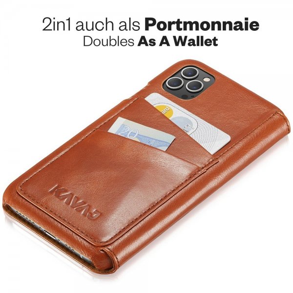 Kavaj iPhone 13 Pro Max Etui Dallas Brun
