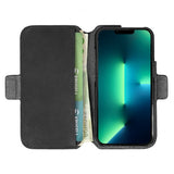 Krusell iPhone 13 Pro Max Etui Leather PhoneWallet Svart