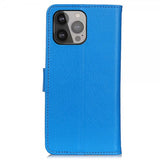 Nordic Covers iPhone 13 Pro Max Etui Litchi Blå