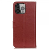 Nordic Covers iPhone 13 Pro Max Etui Litchi Brun
