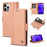 Lc.Imeeke iPhone 13 Pro Etui med Kortlomme stativfunksjon Rosa