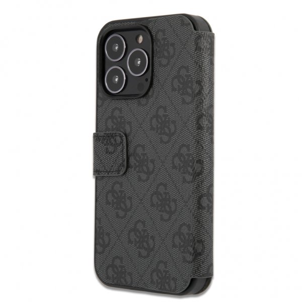 Guess iPhone 13 Pro Max Etui Metal Logo Grå
